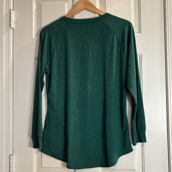 Green Long Sleeve Women's Top - Picture 3 of 6